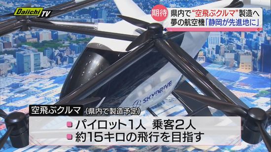 ジャパンモビリティショーで注目！夢の「空飛ぶクルマ」　製造予定の静岡県内メーカーが模型出展