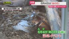 6月4日の「虫の日」を前に　磐田市の竜洋昆虫自然観察公園で記念イベント（静岡）