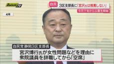 自民党静岡３区支部…空席の支部長公募巡り女性問題などで議員辞職した宮沢博行氏を対象から除外決定(静岡)