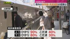 【交通情報】お盆休み前半　静岡県内の新幹線・高速道路は目立った混雑なし（12日午前11時現在）