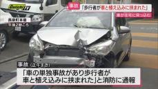 ｢歩行者が車と植え込みに挟まれた｣と通報…車が民家に突っ込み８８歳男性運転手と巻き込まれた男性が軽傷(静岡･長泉町)