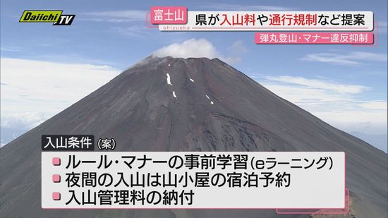 【富士登山規制】県が検討する｢入山管理料｣巡り山小屋組合や登山ガイド団体などが意見交換(静岡･沼津市)