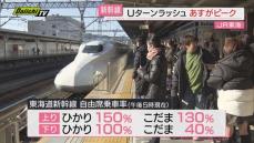 新幹線のUターンラッシュは4日がピーク（JR静岡駅）