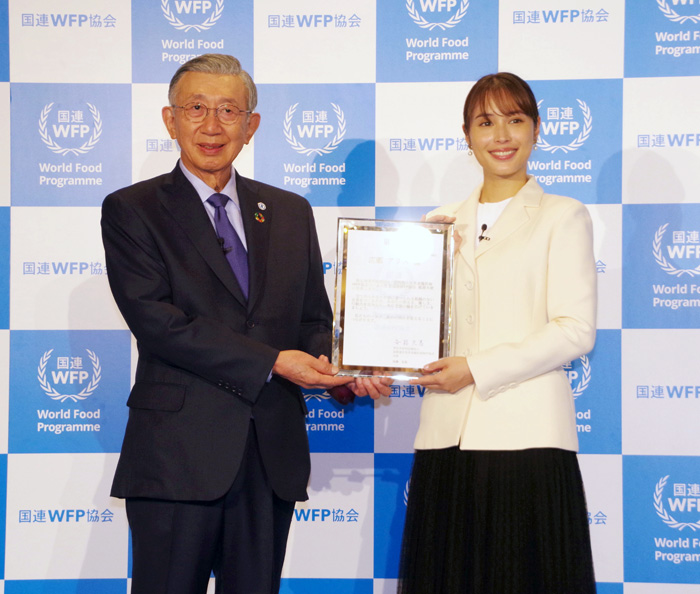 国連WFP協会 広瀬アリスさん  親善大使に 新プログラムも始動