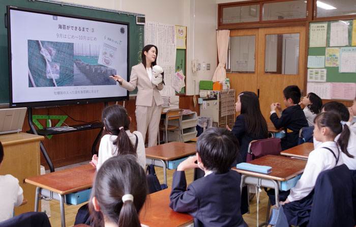 「海苔」を学ぶ食育授業 山本海苔店 小学校で初開催