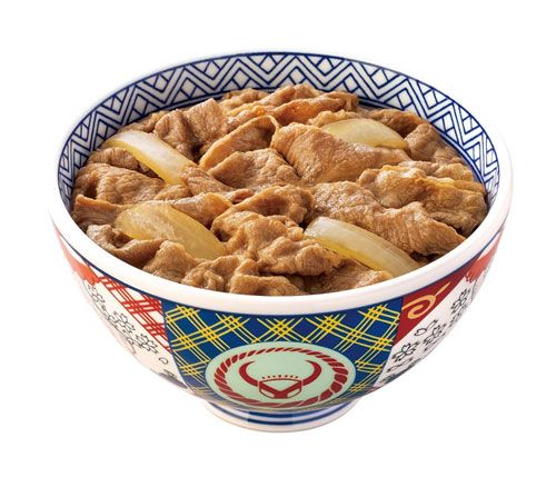 吉野家　牛丼並盛サイズ　金文字　　　　赤牛ロゴ 吉野家「牛丼 大盛」696円→740円 4月10日から一部商品を値上げ