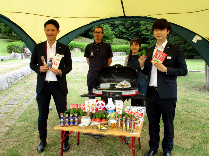 味の素がキャンプ飯のレシピ開発 茨城特産ピーマンで