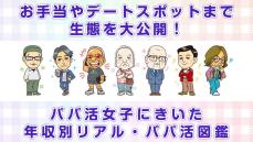 お手当やデートスポットまで生態を大公開！ パパ活女子に訊いた、年収別リアル・パパ活図鑑