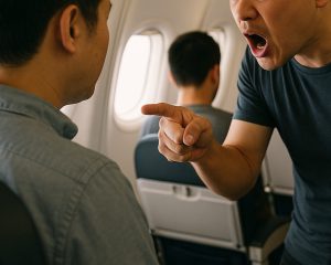 中国人がブチギレて機内は騒然