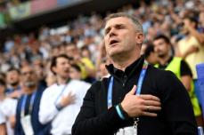 ウクライナ代表レブロフ監督「初戦●が響いた」　勝ち点4で無念の1次L敗退も「選手たちを誇りに思う」