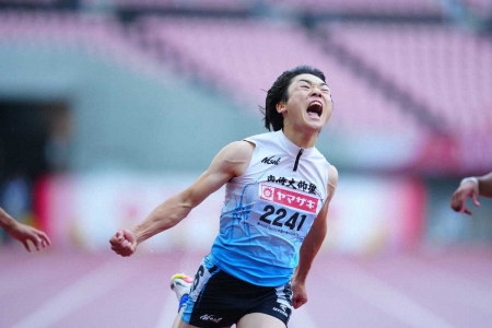 【陸上】U20男子100ｍ　西岡尚輝が10秒22でV