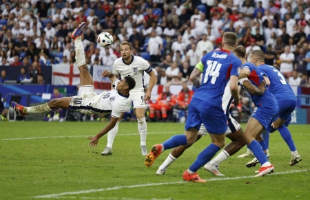 イングランド　敗戦目前でベリンガムが劇的同点弾!スロバキアとの延長戦制し、EURO2大会連続8強進出