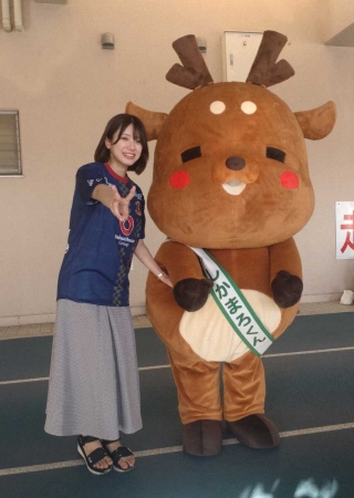 「朝5時半の女」元AKB48の奈良市観光大使・大西桃香がJ3奈良―YS横浜戦に来場