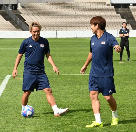 パリ五輪サッカー日本代表・荒木、フルメニュー参加で初戦へ照準「自分らしくゴールに絡むプレーを」