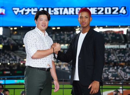 日本ハム・万波　本塁打競争優勝もMVPもいただく!「楽しみすぎて真っ赤に」ド派手髪色で笑顔