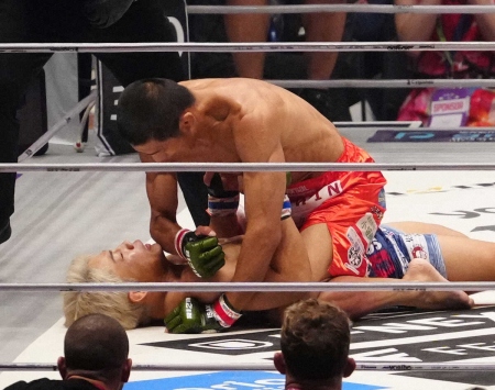 【RIZIN】46歳の所英男　26歳のヒロヤに1R3分20秒TKO勝ち　引退回避！