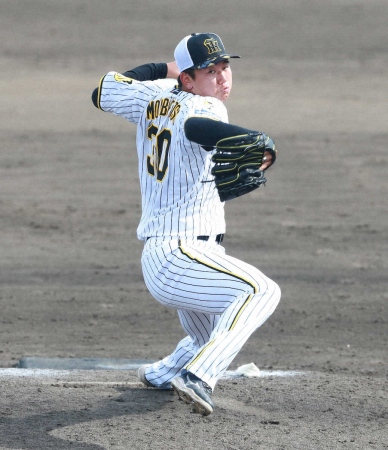 阪神・門別が1日にウエスタン・リーグ中日戦で先発「真っすぐで押していく」