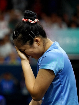 勝者も敗者も号泣の死闘…勝った韓国選手が平野美宇を称賛「彼女のパフォーマンスを称えたい」