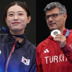 パリ五輪射撃選手がSNSで話題　カジュアルなトルコの「無課金おじさん」＆韓国の「007の悪役」