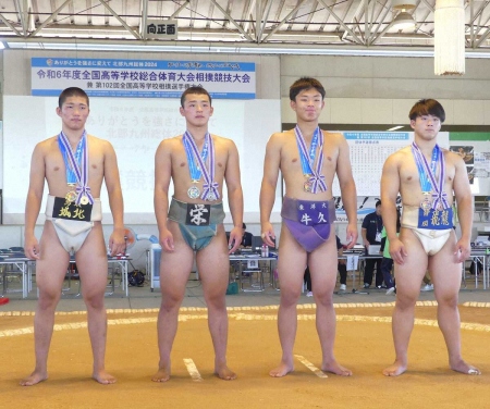 【相撲インターハイ】80キロ級は鳥取城北2年の三橋真那斗が初出場で優勝！昨年の覇者ら強敵を次々撃破