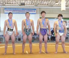 【相撲インターハイ】80キロ級は鳥取城北2年の三橋真那斗が初出場で優勝！昨年の覇者ら強敵を次々撃破