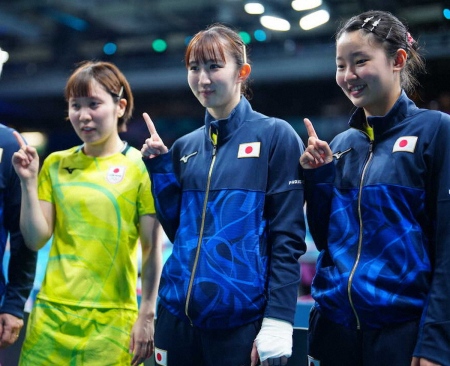 卓球女子　準々決勝タイ戦のオーダー発表　手負いの早田ひなはダブルスで起用
