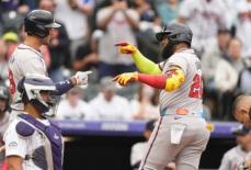 ブレーブス・オズナ　ついに大谷翔平に並んだ　ロッキーズ戦の第1打席でリーグトップタイ34号