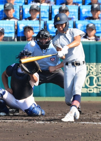 【甲子園】青森山田・佐藤洸　センバツ無安打の雪辱晴らした！低反発バット右打者1号　春から5発目で初