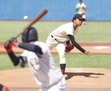 日大・市川　フォーク効いた7回零封　現役最多13勝　母校・関東第一の甲子園準Vを刺激に