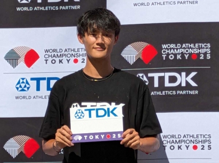 鵜沢飛羽がTDKアンバサダー就任「日本人初の19秒台を」200mパリ五輪代表