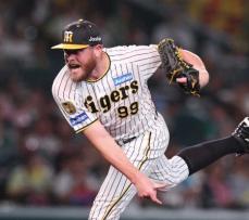 阪神・ビーズリー　ツバメキラーだ無傷4連勝「良いピッチングができた」甲子園も強いぞ!通算15戦無敗