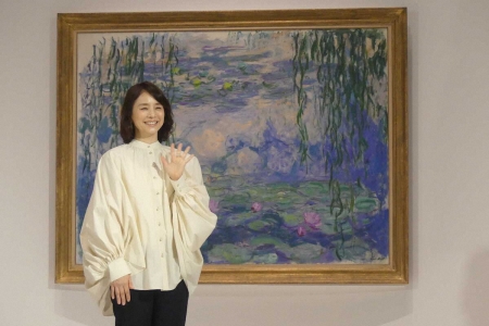 石田ゆり子　モネの世界に「クラッとしました」　展覧会「モネ　睡蓮のとき」式典