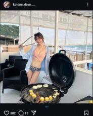 デカ盛りレースクイーン・水瀬琴音　“夏の思い出”ショット公開に「最高だぜ～」「素晴らしい」