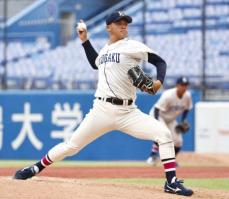 国学院大　優勝の可能性残った！坂口　好救援で初勝利「チームの勝ちに貢献する投球を」