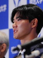 【ドラフト会議】明大・浅利太門　日本ハム3位指名に感謝　宗山との対戦熱望？「バット折りたい」