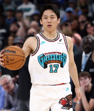 グリズリーズ河村勇輝　6戦目で待望のNBA初得点！本拠地でフリースロー2本決めた　2試合ぶり途中出場