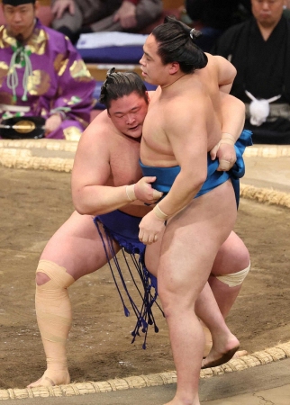 十両・欧勝海が全勝キープ「危なかったが落ち着いて取れた」