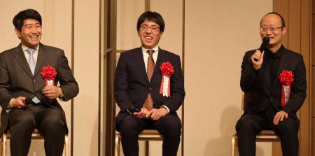 渡辺明九段「5年分の思い乗せ」　広瀬章人九段「不思議な縁」　将棋JT杯決勝を前にトークショー　