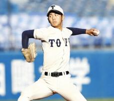 東洋大姫路　プロ野球阪神の内野手だった祖父を持つ末永晄大が6回無失点と好投