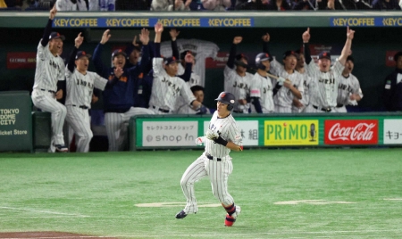 侍・村林　今大会初安打が先頭打者弾！「打てて勝てて良かったです」