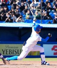 ロッテ1位青学大・西川が代打で復帰　9月に右手人指し骨折も「全然問題ない」と豪快スイング