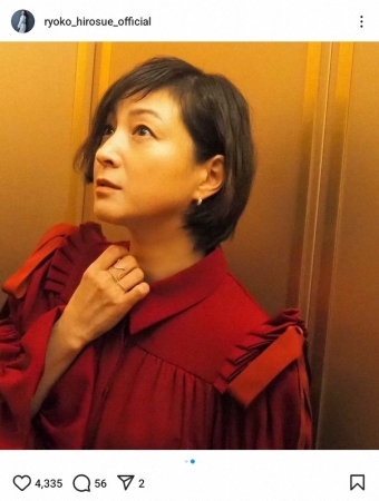 44歳・広末涼子　赤ワンピの振り向きショットにファンうっとり「妖精のよう」「女神」「ホント綺麗」