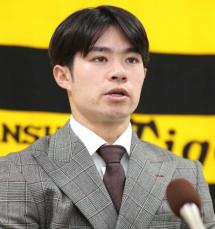 阪神・中野　来季「ダブルスリー」3割＆30盗塁で巻き返す!プロ4年目で初ダウン500万円減で更改