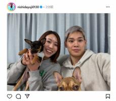 西田有志＆古賀紗理那さん夫妻　クリスマスに家族写真公開「幸せに過ごせることに感謝」