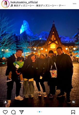 北斗晶　長男・健之介さん家族とディズニーシー来園で…まさかの人物と遭遇「まさか、シーで会うとは」