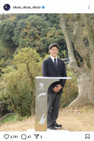 パリ五輪高飛び込み銀・玉井陸斗　立命館大合格を明かす「競技と学業をうまく両立していけるように」