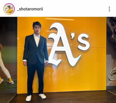 アスレチックスとマイナー契約の森井翔太郎がインスタ開設「応援してくださる方々にその姿を見せ続ける」