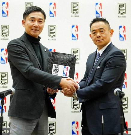 BリーグがNBAと戦略的提携「河村選手のような選手を」選抜チーム編成で招待試合参加へ