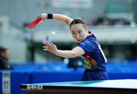 伊藤美誠が初戦突破「ちゃんとした全日本に集中できるのがうれしい」　五輪選考兼ねた昨年は6回戦敗退で涙