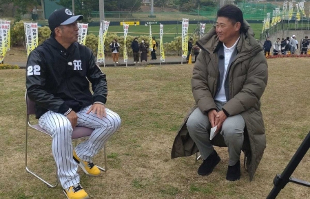 松坂大輔氏　報道ステーションの取材で同学年の阪神・藤川球児監督にインタビュー